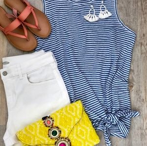 Banana Republic Navy striped shirt. Size S